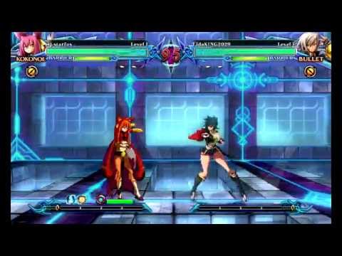 BlazBlue: Chronophantasma -  Kokonoe(StardustSaber) Vs. Bullet(TJ)