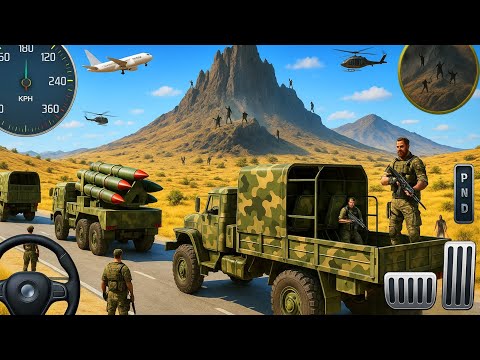 US Army Truck Driving Cargo Games - Off-road Army Truck Driving Simulator 3D - Android Gameplay #03