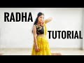 Radha TUTORIAL with Music | Easy Wedding Dance on Radha | Sangeet Dance | SOTY | Alia Bhatt