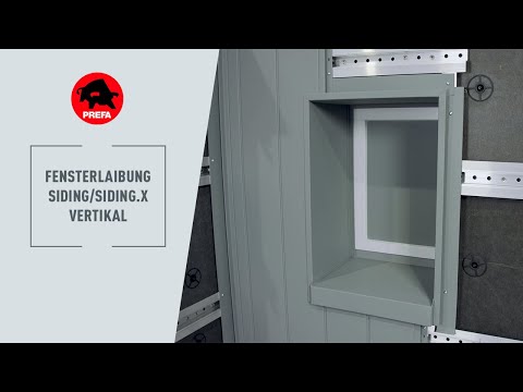PREFA Schulungsvideo | 3.2.2.7.3 Fensterlaibung - Siding/Siding.X vertikal