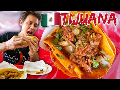 Mexican Street Food in Tijuana 🇲🇽 INSANE TACOS TOUR IN MEXICO 🌮(Part 2)