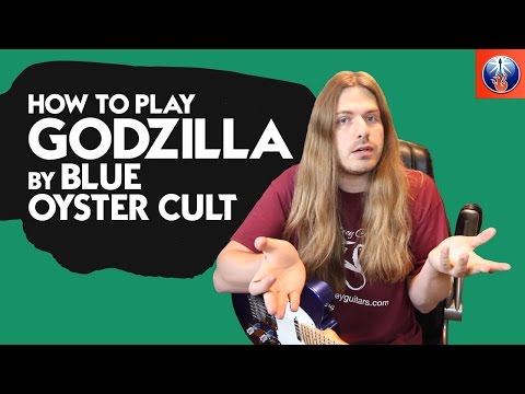 How to Play Godzilla On Guitar - Blue Oyster Cult Godzilla Guitar Lesson