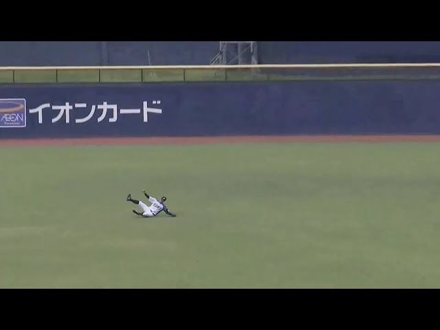 【ファーム】ファイターズ・大累 スライディングキャッチで味方を助ける!! 2018/5/23 F-E(ファーム)