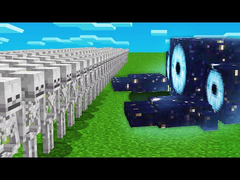 1000 SKELETONS vs VOID MONSTER (Minecraft Mob Battle)