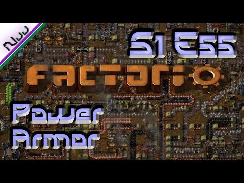 Factorio Tutorial / Lets Play - S1 E55 - How to POWER ARMOR MK 2!
