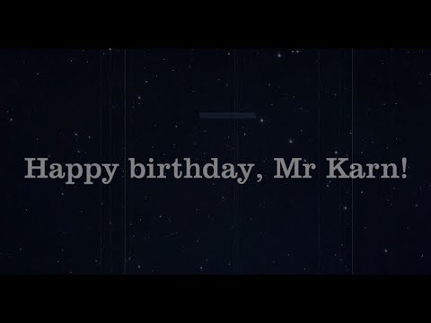 "Happy birthday, Mr Karn!" (Stefano Panunzi - Tribal Innocence, part 2)