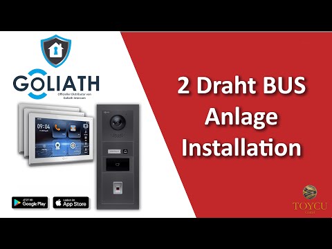 Goliath Türsprechanlage 2-Draht BUS Anlage Installation