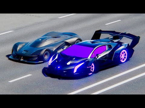 Lamborghini Veneno GTR Concept vs SRT Tomahawk VGT at Drag Race 20 KM