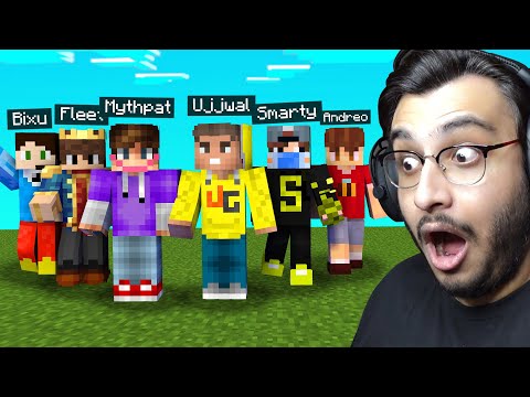 THE BIGGEST MINECRAFT COLLAB OF INDIA EVER | RAWKNEE