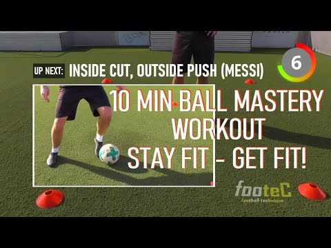 Ball Mastery WORKOUT FOOTBALL I Coerver Coaching - ANYWHERE! Soccer DRILLS 4 ball control  fast feet