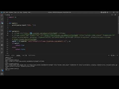 Watch on YouTube-Problem Set 7 (CS50's Introduction to Programming with Python)