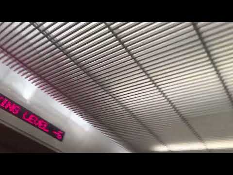 Schindler 100il traction elevator at the mamilla shopping center Jerusalem (yellow parking garage)