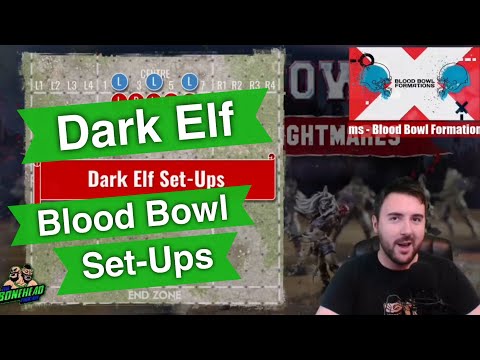 Dark Elf Team Set-Up Formations for Blood Bowl - Blood Bowl 2020 (Bonehead Podcast)