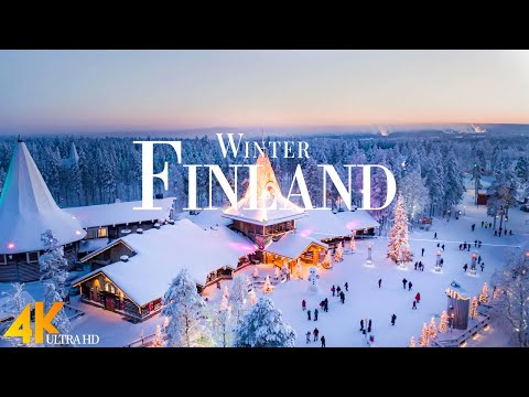 Winter Finland 4K Ultra HD • Stunning Footage Finland, Scenic Relaxation Film with Calming Music