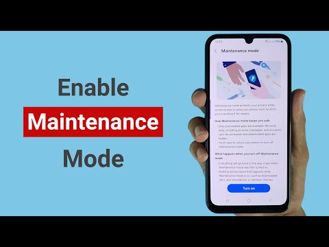 How to Enable or Disable Maintenance Mode in Samsung A05
