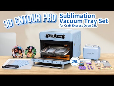 👍3D Contour Pro Sublimation Vacuum Tray Set for Craft Express Oven | Case, Shin Guard, Slate, Glass!