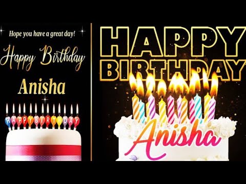 Happy Birthday Song - Happy Birthday Anisha | Anisha Birthday Song |how to create birthday name song