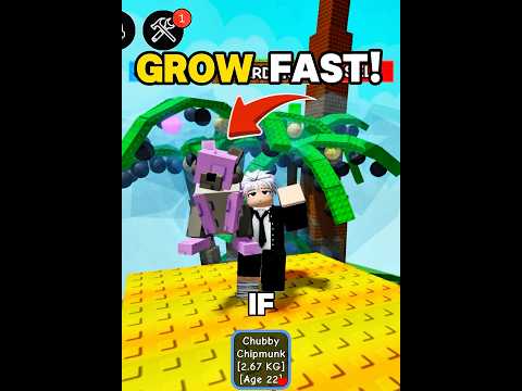 FASTEST Way to Grow Chubby Chipmunk in Grow a Garden Roblox! 🐿️ #growagarden #roblox