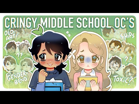DEEP DIVE into our Weirdest Middle School OCs! (old art, lore, redesign)