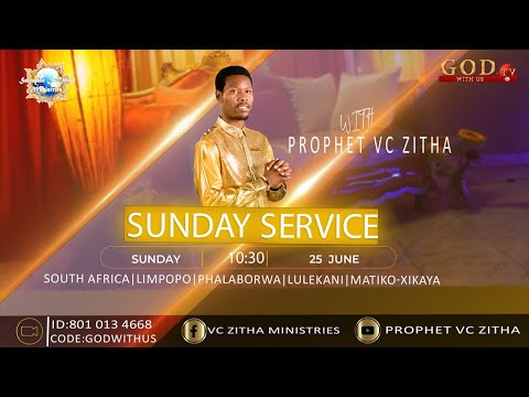 SICM SUNDAY LIVE SERVICE WITH PROPHET V.C ZITHA - 25TH JUNE 2023