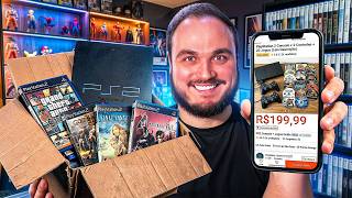 Comprei um PS2 na Shopee com um PORTA-CD LOTADO de JOGOS