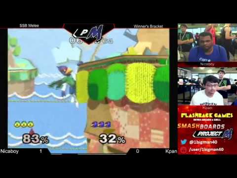 [SSBT4 Melee Singles Winner's Quarters] Nicaboy(Sheik) vs KPan(Falco)