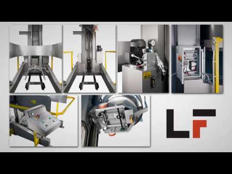 video 1, Elevateur-Renverseur de cuve 415V -Reversement 180