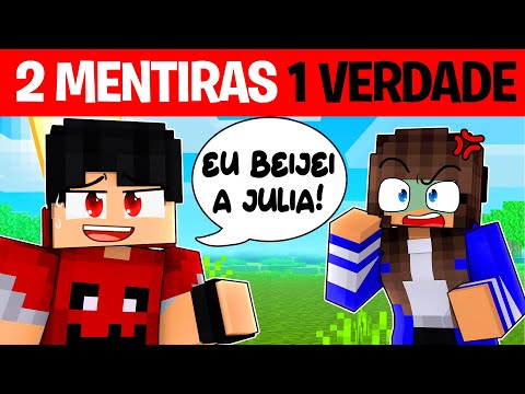 Minecraft mas 1 VERDADE e 2 MENTIRAS... ‹‹ P3DRU ››