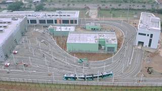 [情報] 淡海輕軌列車駛進機廠了