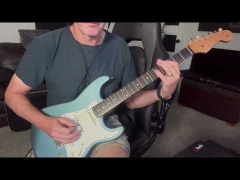 "Danocaster Finished Neck" on a "Guitar Mill Finished" Double Cut 2018 - Deep Lake Placid Blue imagen 25