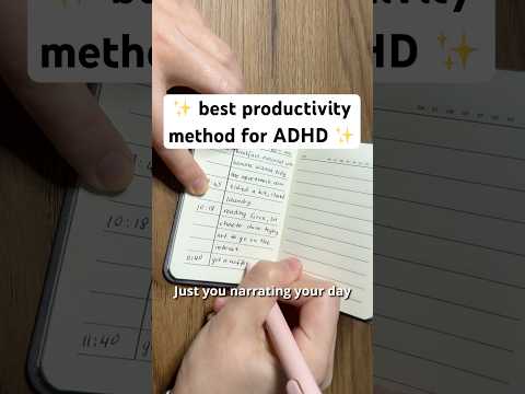 Best ADHD Productivity Method | Interstitial Journaling #adhd #adhdproductivity #adhdtips