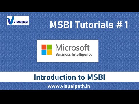 MSBI Tutorial #1 | Introduction to MSBI | MSBI Tutorial for Beginners | Visualpath