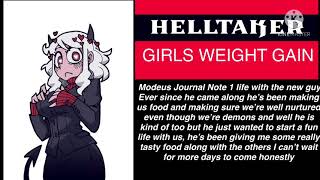 Modeus Gets Fat - Helltaker Weight Gain Part 1 (fanfic)