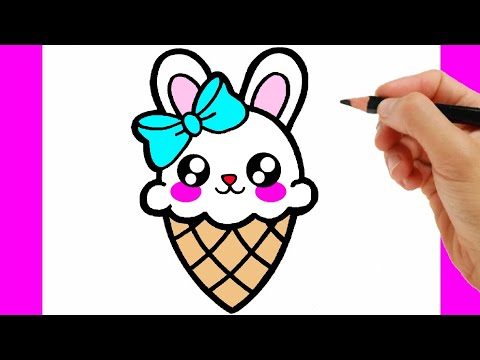 Eis Zeichnen und Malen - Einfaches zeichnen lernen