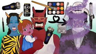 【paperdiy】【making】娘の保育参観はクールにきめたい鬼のお父さん👹#kimetsunoyaiba #demonslayer #family#anime