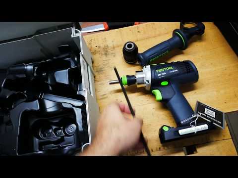 Unpacking / unboxing cordless drill Festool DRC 18/4 Li-Basic 574695