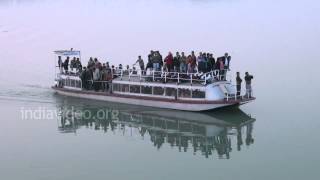 Boating in Brahmaputra River, Assam