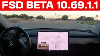 Tesla FSD Beta 10.69.1.1 VS Tricky Intersection