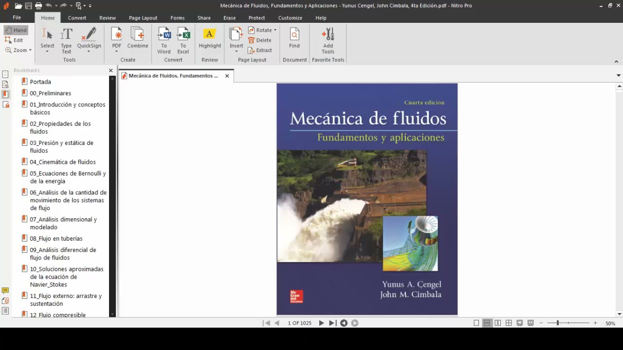 Mecánica de Fluidos, Fundamentos y Aplicaciones. Cengel, Cimbala - 4ta Edición