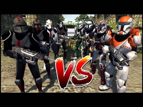 BAD BATCH vs DELTA SQUAD - Men of War: Star Wars Mod Battle Simulator