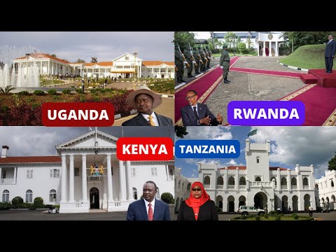 East African Presidents with Their Statehouses | Kenya vs Tanzania vs Uganda