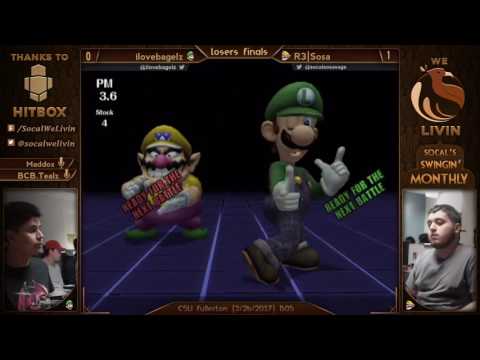 We Livin' V: Losers Finals ft. ilovebagelz (Luigi) VS R3|Sosa (Wario)