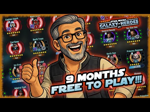 9 Months Free to Play in Star Wars: Galaxy of Heroes!!!