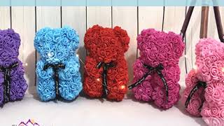 Romantic Artificial Rose Flower Bear Valentines Gifts | Shopperhill Reviews