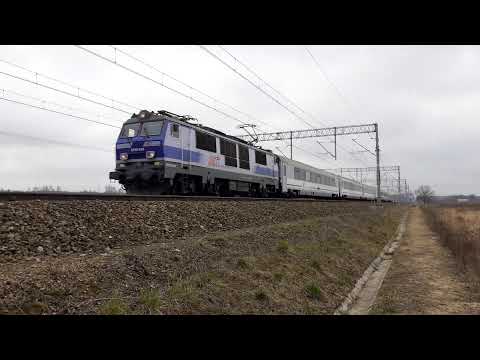 EP09-034 z pociągiem EIC CHROBRY w Brwinowie 8.03.2020