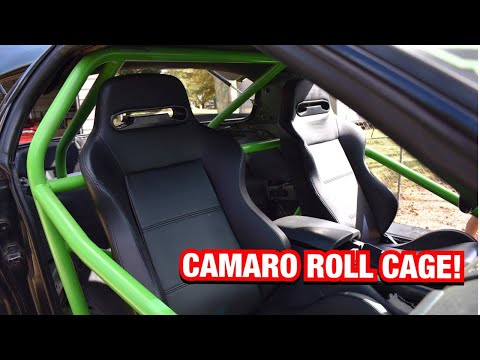 Installing a roll cage in a Camaro!