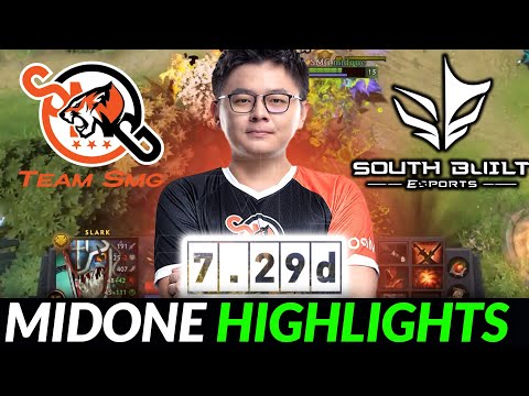 Second day is not bad! MidOne Slark + Juggernaut SMG vs SBE