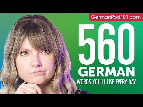 560 German Words You'll Use Every Day - Basic Vocabulary #96