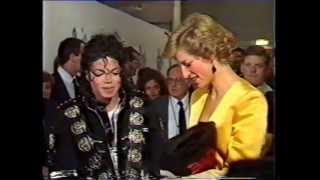 Michael Jackson meeting Princess Diana in Wembley '88