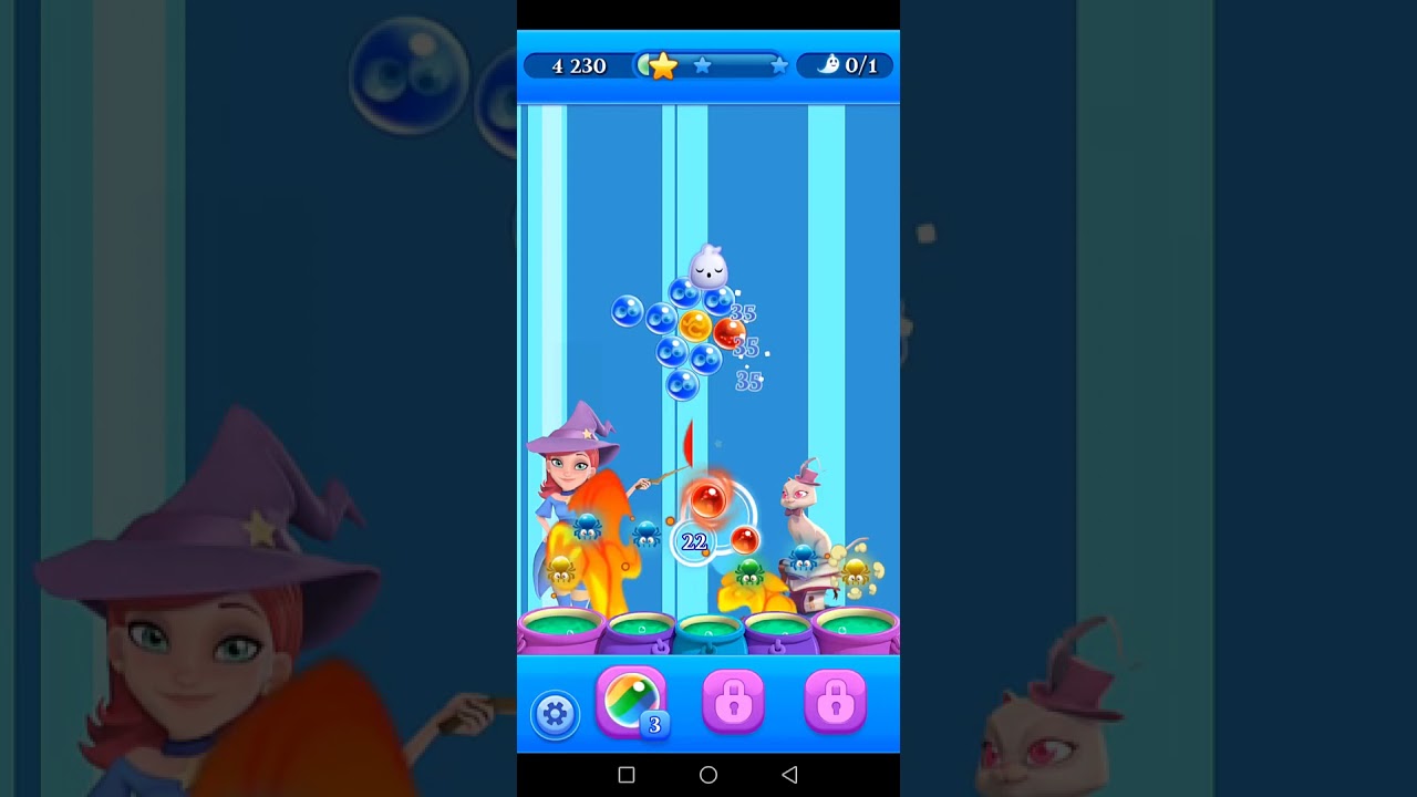 Bubble Witch Saga 2 - walkthrough all levels complete (android / iOS) level 9...